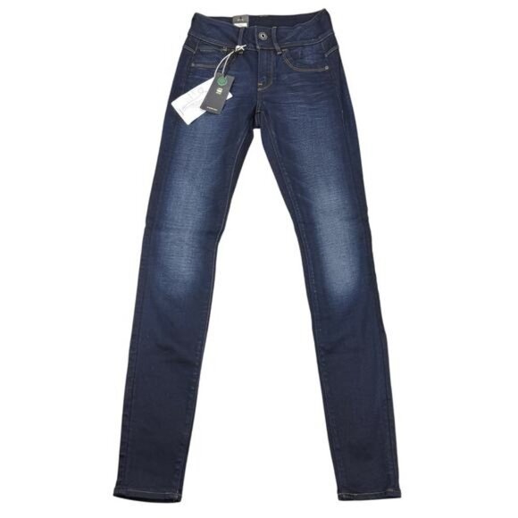 NWT G-STAR Raw Womens Lynn Skinny Jean 24 / 32 Blue Medium Aged - Picture 2 of 9
